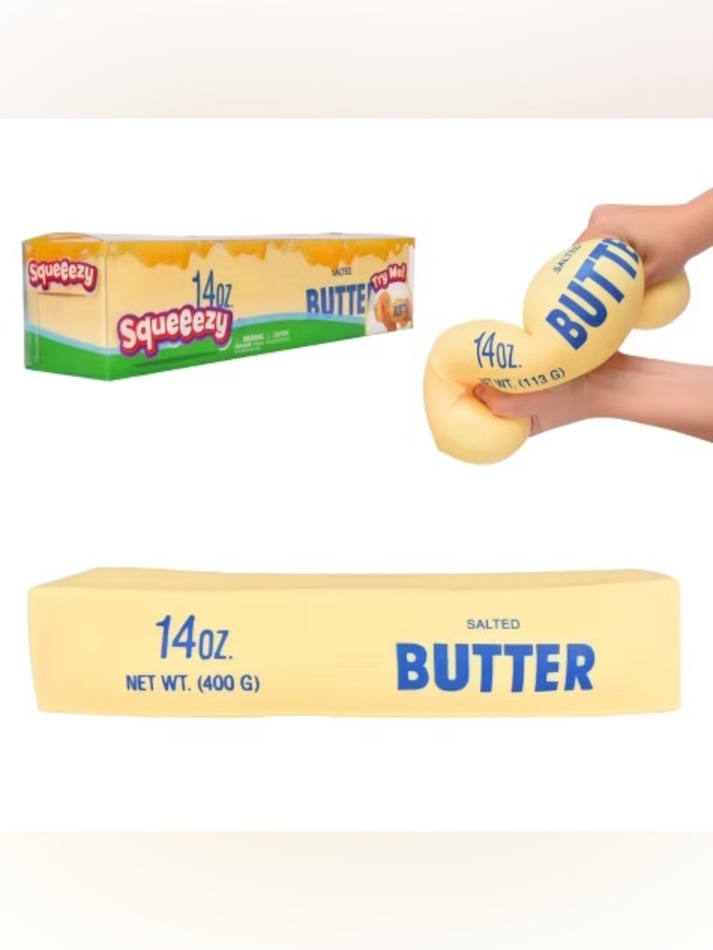 Sunny Days Squeezy Butter Shape Fidget Toy